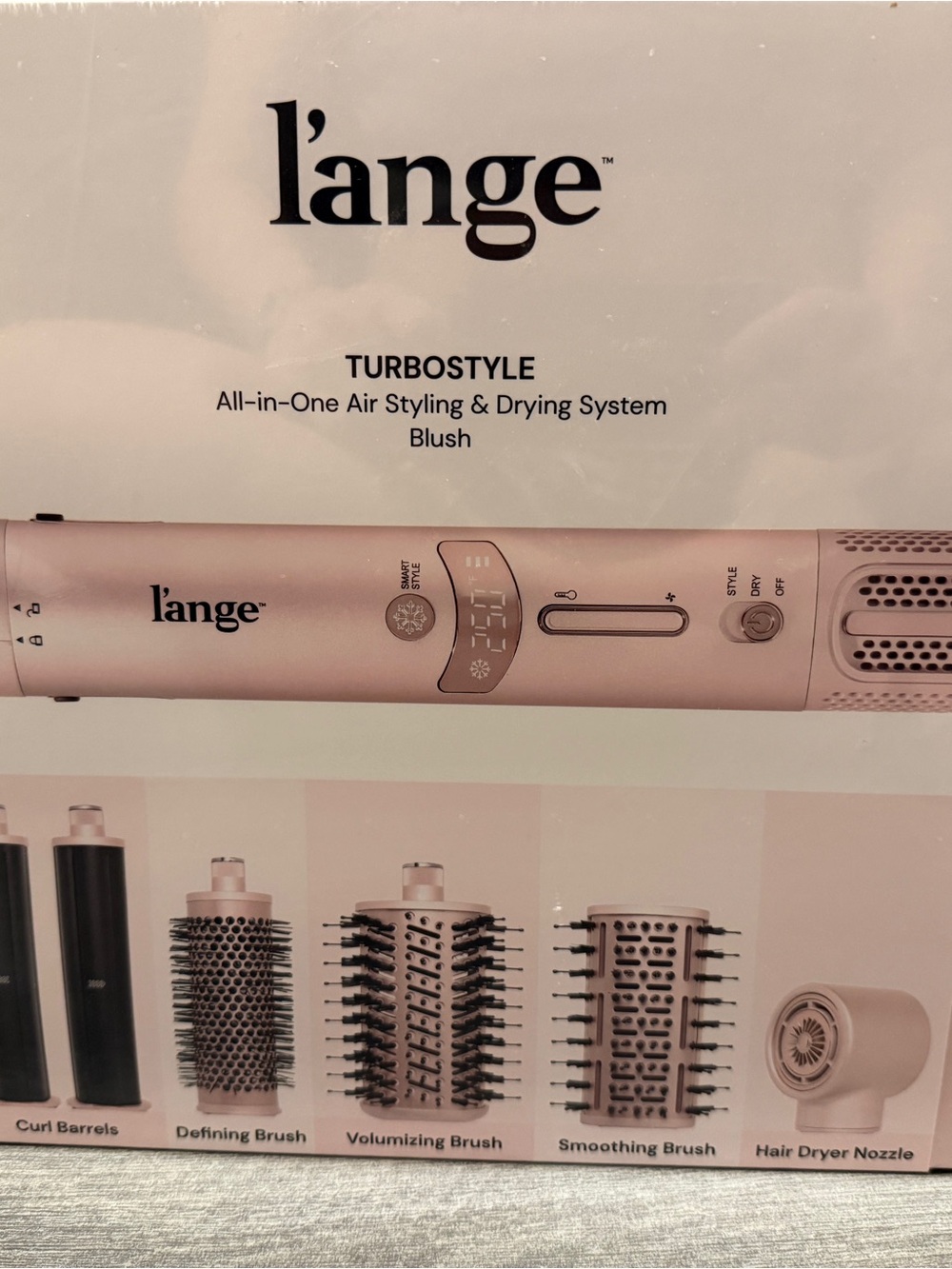 L’ANGE TurboStyle All-in-One Air Styler & Dryer Blush NEW SEALED